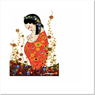 Kokeshi Hope of Klimt Posters and Art